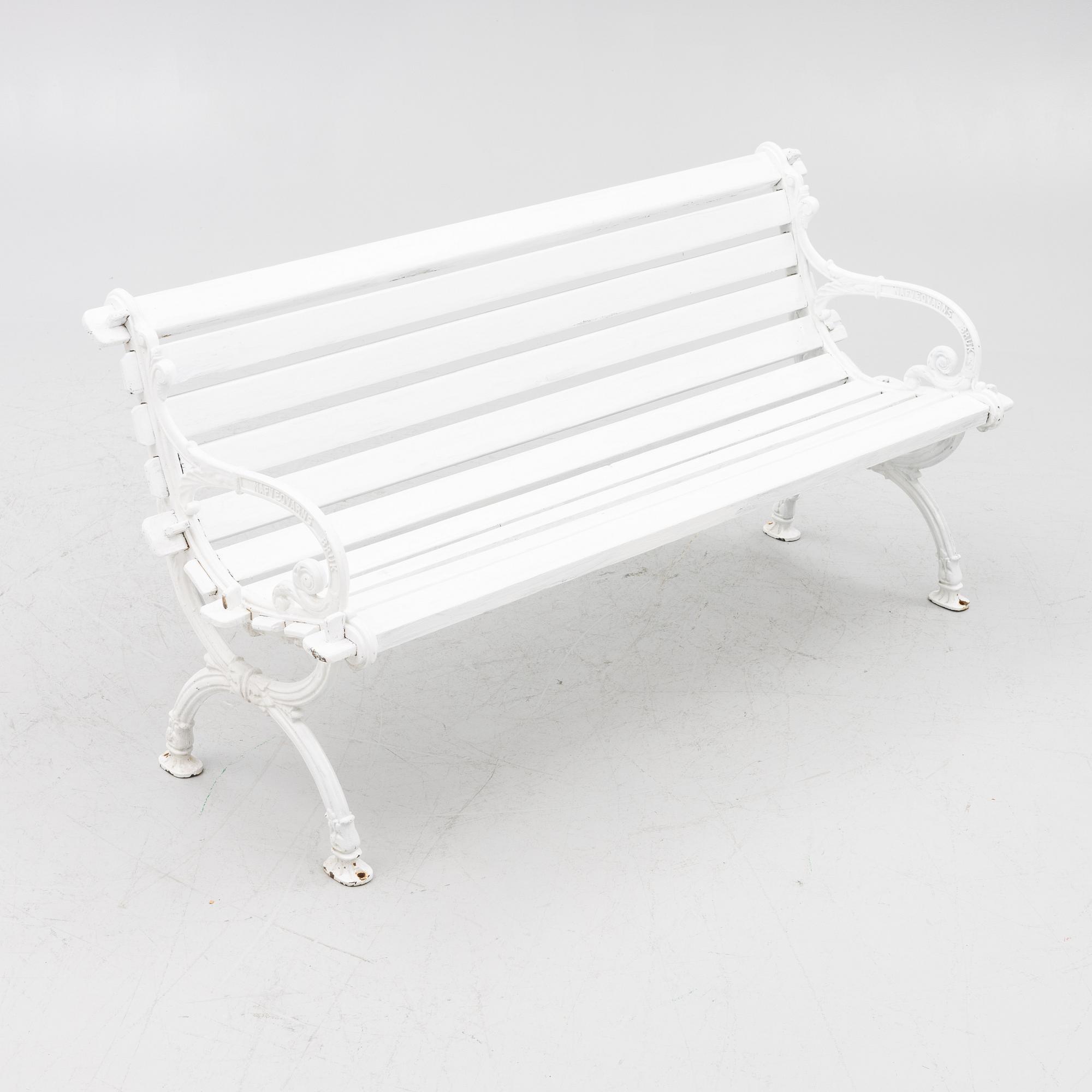 Trädgårdssoffa, Näfveqvarns Bruk, tidigt 1900-tal.