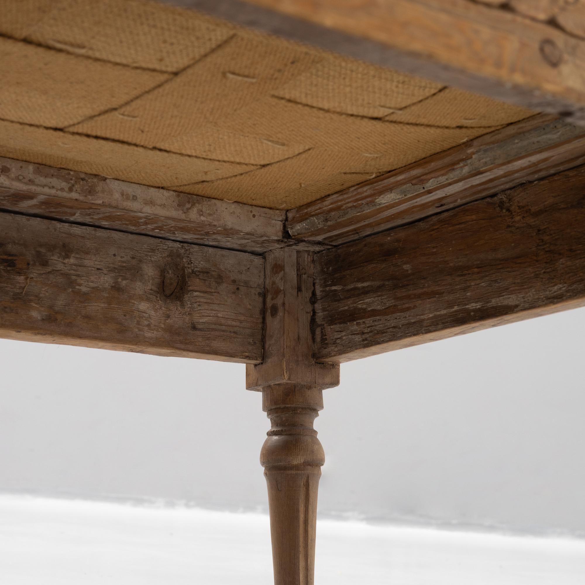 Trågsoffa, gustaviansk, tidigt 1800-tal.