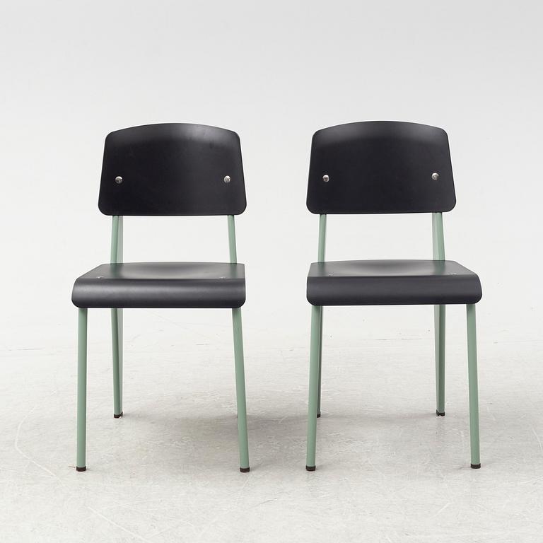 Jean Prouvé, a pair of 'Standard' chairs, Vitra, 2017.