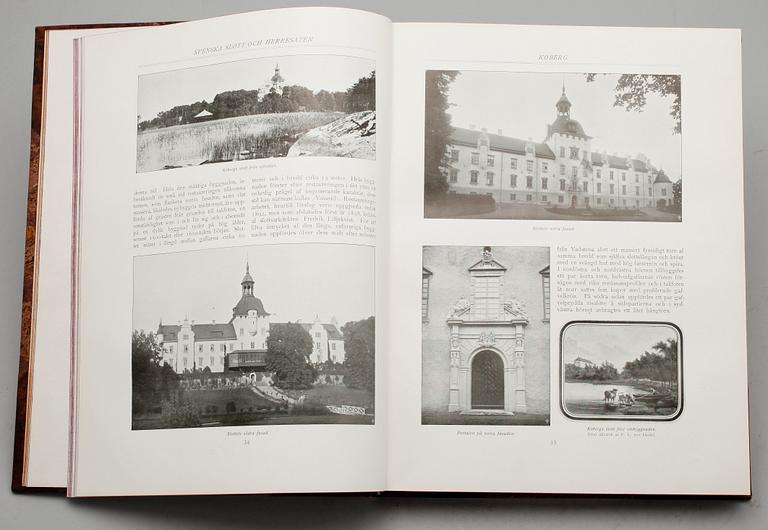 BÖCKER, 5 vol, Svenska Slott och Herresäten, Nordisk Familjeboks Tryckeri, Stockholm 1910.