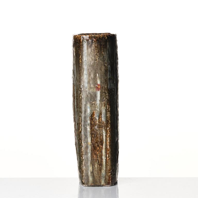 Carl-Harry Stålhane, a unique stoneware vase, Rörstrand, Sweden 1963.