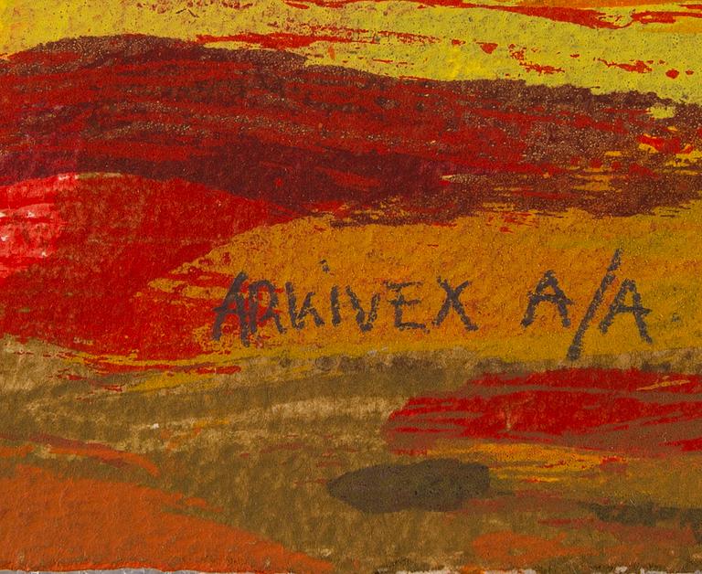 ROLF HANSON, silkscreen in colours, signed arkivex A/A.