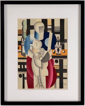 Fernand Léger, after, lithograph in colors, from Derrière le Miroir nr 79-80-81, 1955.