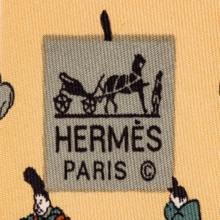 Hermès, four silk ties.