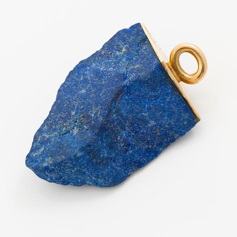 Kristian Nilsson, hänge 18K guld och lapis lazuli.