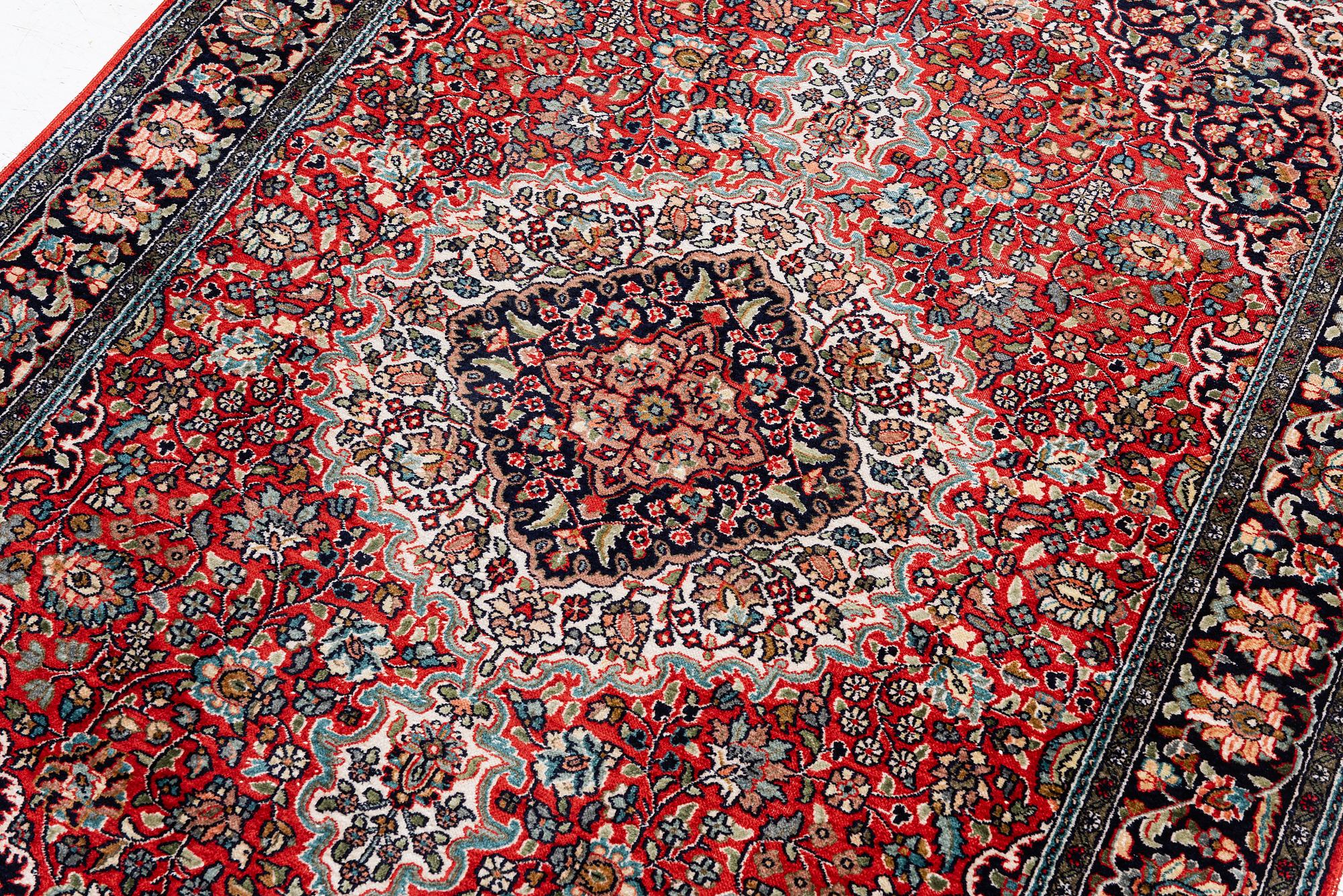 Carpet, silk Ghom,  179 x 122 cm.