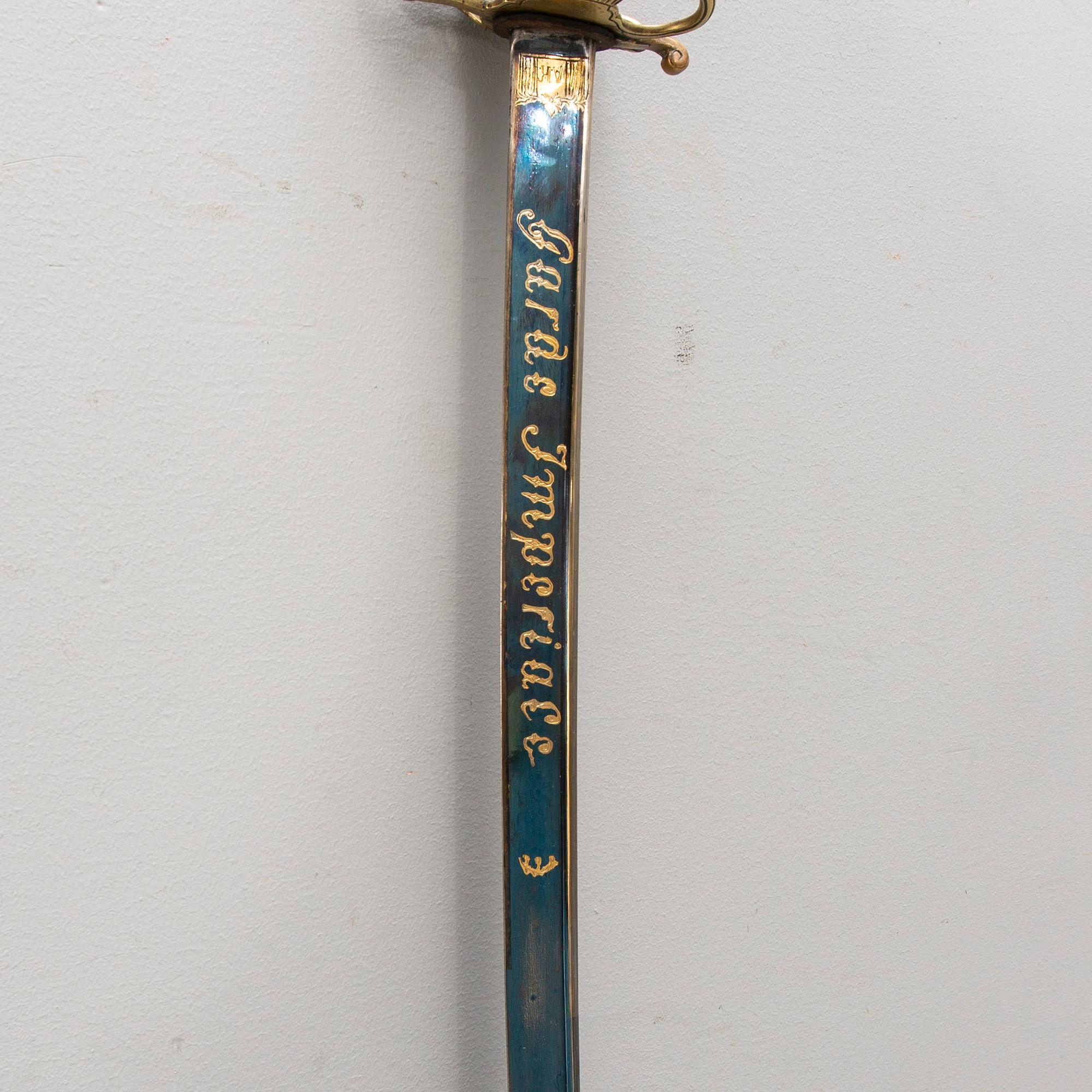 Sword cavalry officer France, Imperial Guard, circa 1810.
