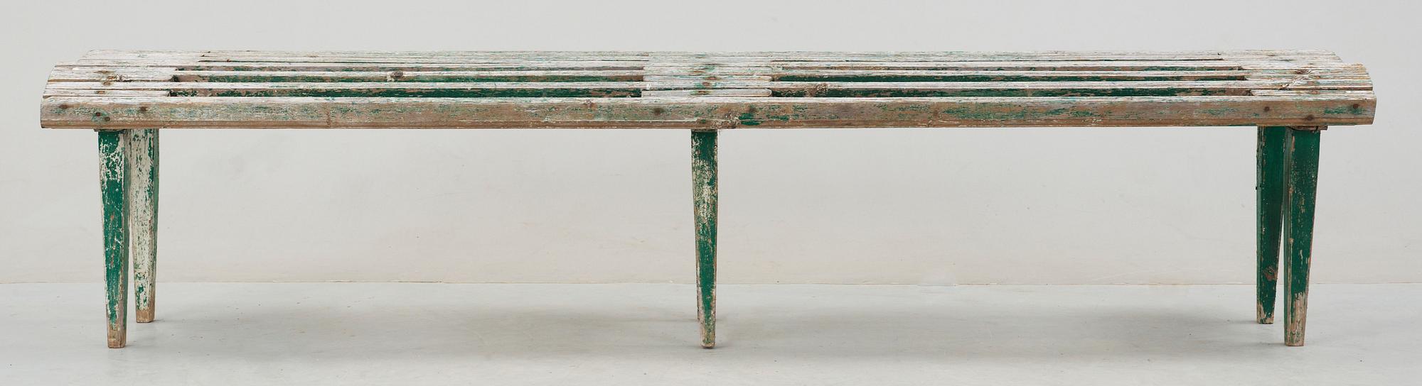 TRÄDGÅRDSBÄNK, 1900-talets första hälft.