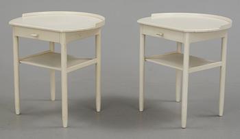 SÄNGBORD, ett par, Sven Engström och Gunnar Myrstrand, Bodafors, 1962.