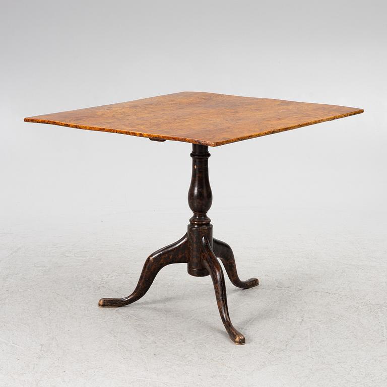 Fällbord,  av Jacob Sjölin (mästare i Köping och Kungsör 1767-85).