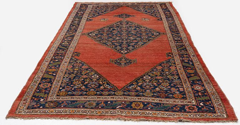 An antique Bidjar carpet, West Persia, c. 380 x 174 cm.