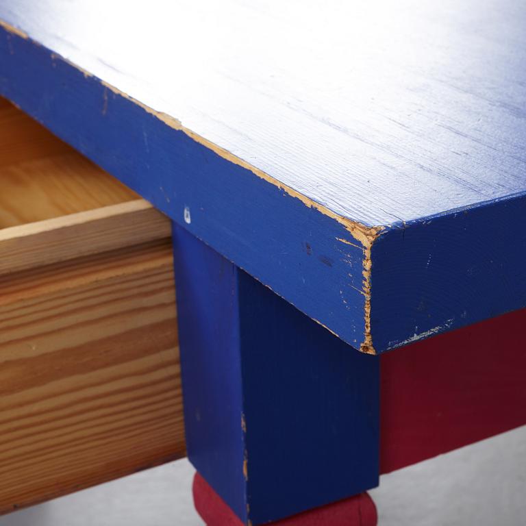 An Erik Höglund mirror and table, Eriksmåla Sweden.