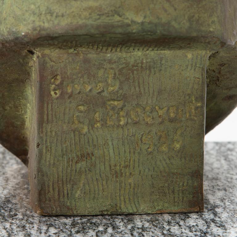 Emil Cedercreutz, Gunnar Höckertin rintakuva.