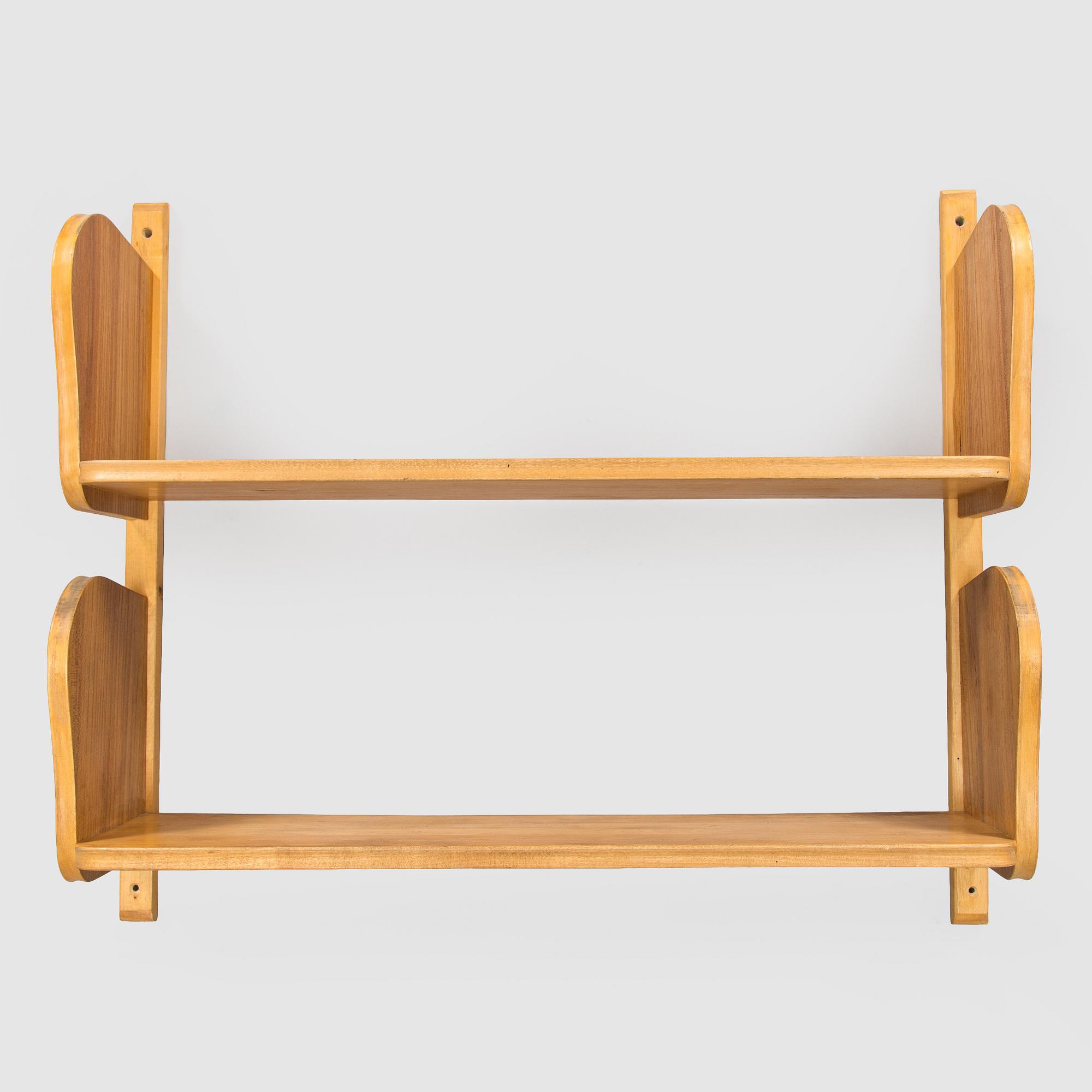 A mid-20th century 'Poika' wall shelf by HMN Huonekaluliike Mikko Nupponen.