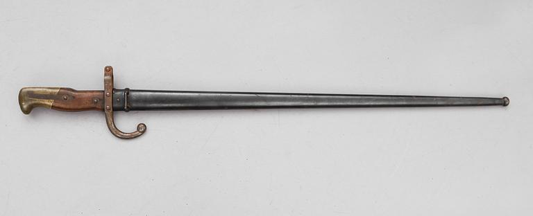 BAJONETT, Frankrike, daterad 1883.