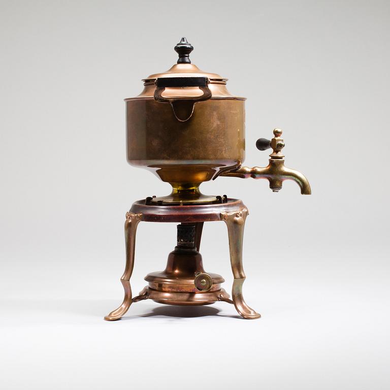 SAMOVAR, koppar och mässing, Manning Bowman, USA 1914.