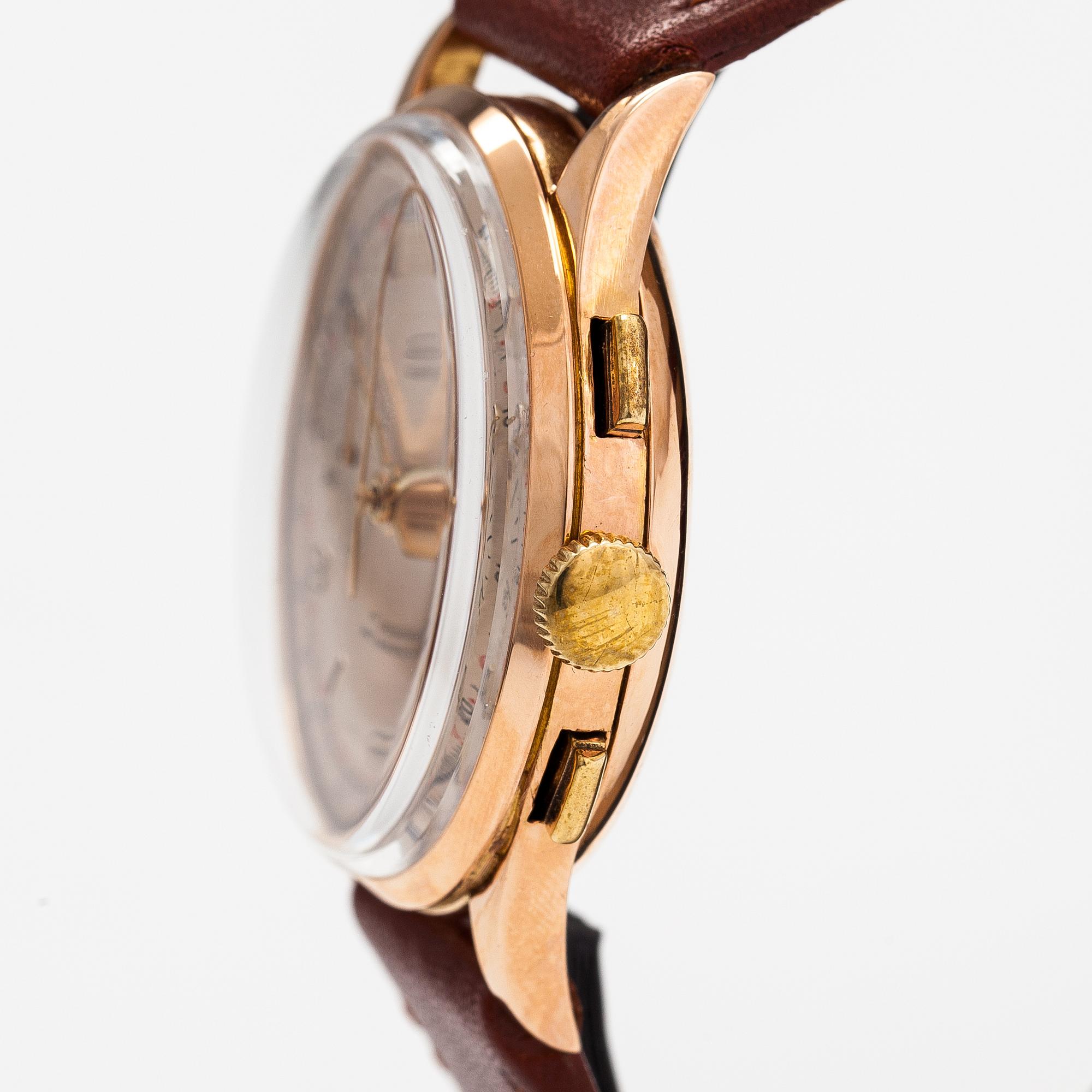 Camy, Geneva, antimagnetic, wristwatch, 37 mm.