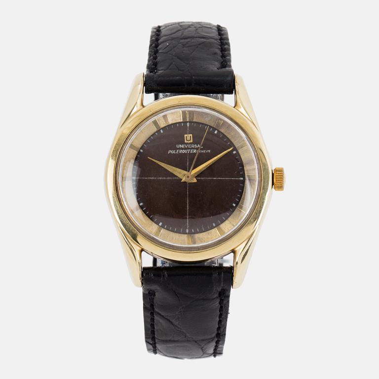 UNIVERSAL, Polerouter Genève, armbandsur, wristwatch, 35 mm.