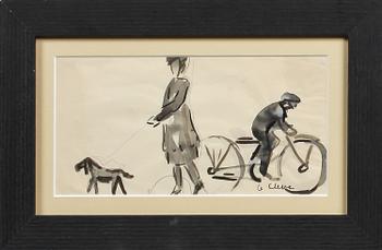 Agnes Cleve · AGNES CLEVE, akvarell, stämpelsignerad.