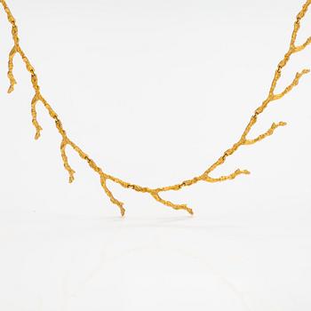 Björn Weckström, "Sargasso", a 14K gold necklace. Lapponia 2007.