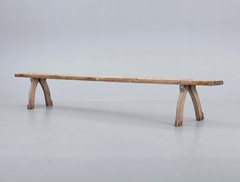 LÅNGBÄNK, allmoge. Hälsingland, 1700/1800-tal.
