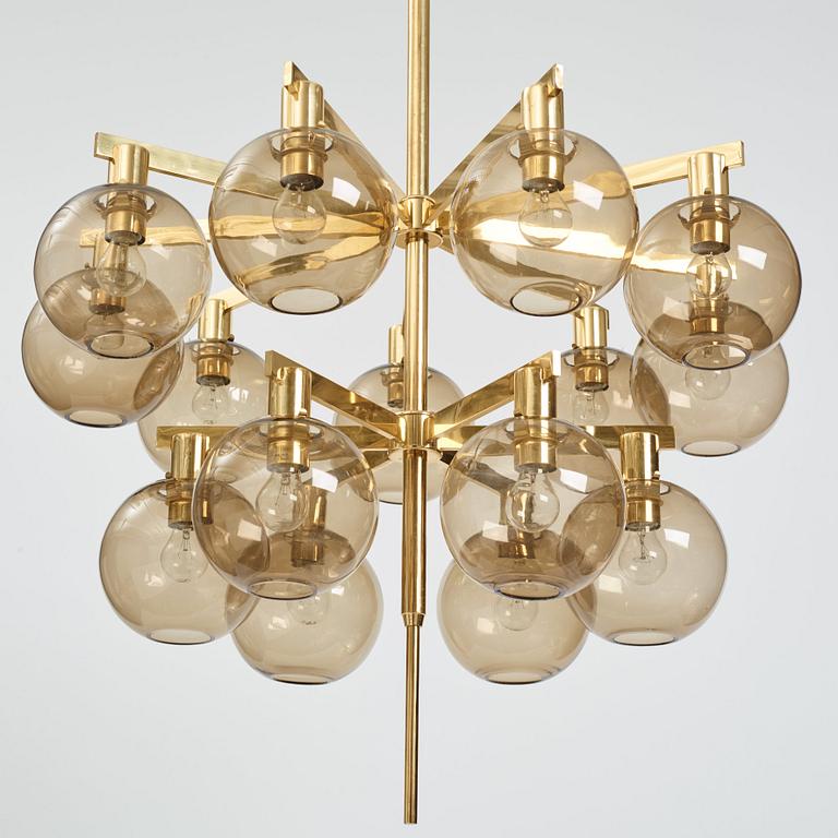 Hans-Agne Jakobsson, a chandelier model "T348/15", Hans-Agne Jakobsson AB, Markaryd 1960s-70s.