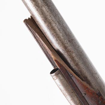 Percussion-lock rifle, converted from flintlock, signed Reichardt Stockholm (Johan R. 1730–1806, master in Stockholm 1767).