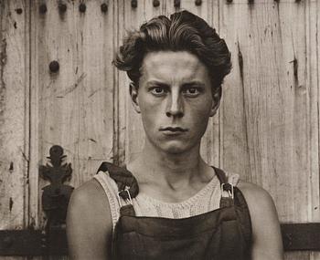 130. Paul Strand, "Young Boy, Gondeville, Charente, France", 1951.