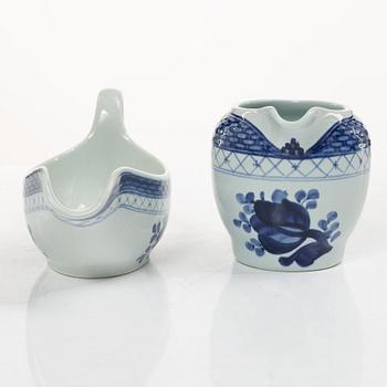 Royal Copenhagen, Dinner service, 94 pieces, earthenware, “Tranquebar”, Aluminia, Denmark.