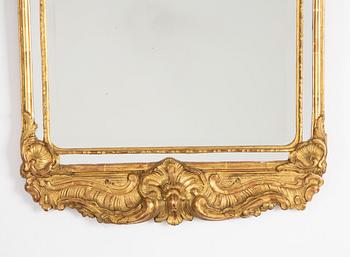 Spegel med konsolbord, rokokostil, 1900-talets första hälft.