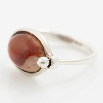 Vivianna Torun Bülow-Hübe, ring, sterling silver and jasper.