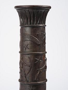 Johannes Dahl, piedestal, "Solvisare", Näfveqvarns bruk, Swedish Grace.