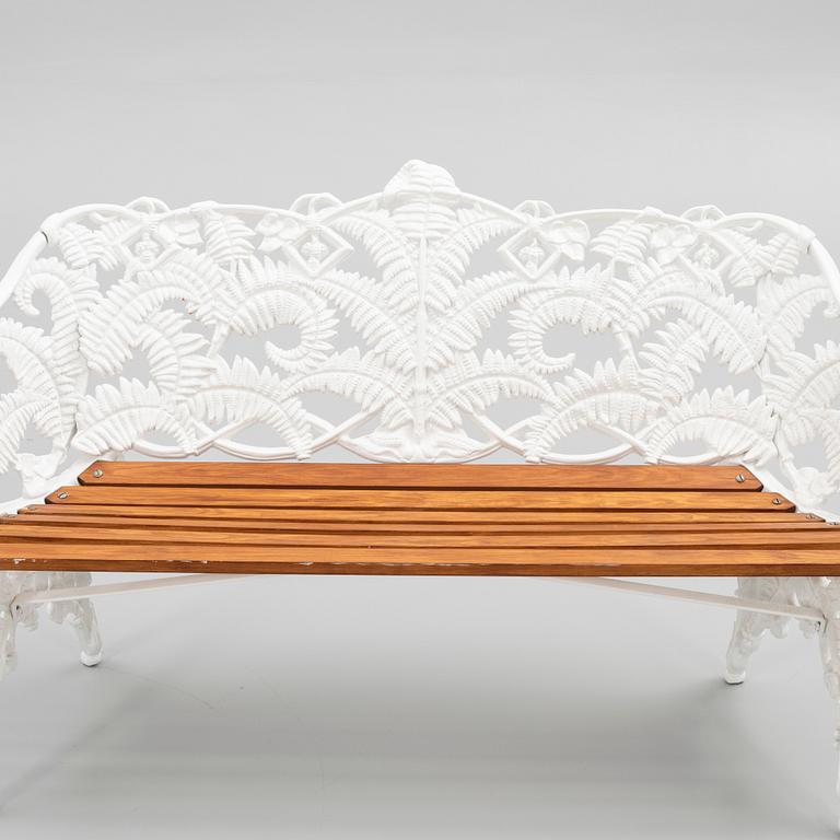 Garden sofa, "Ormbunke", Melins Metal Foundry Anderstorp, 20th century.