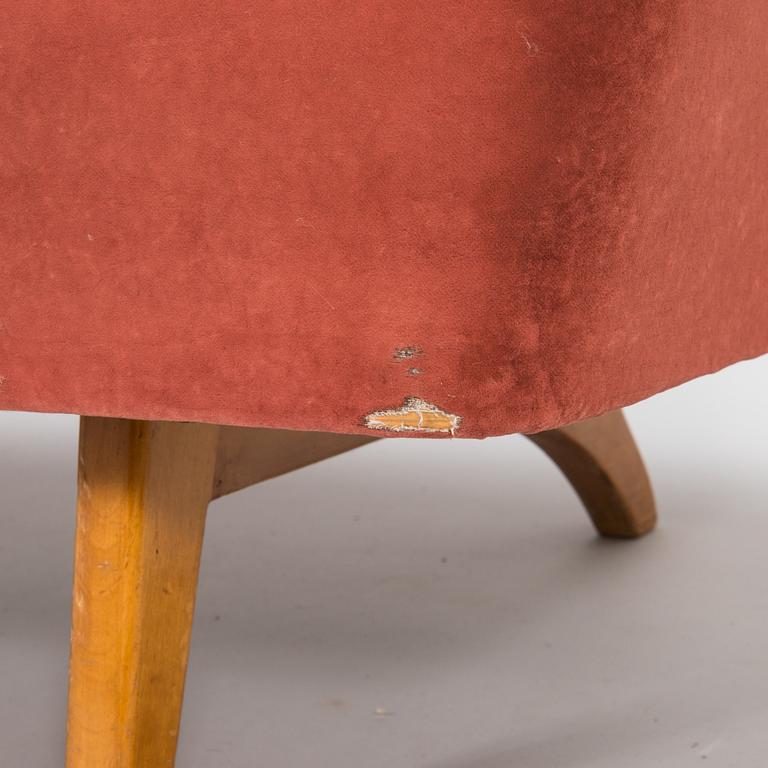 Oiva Parviainen, A 1950s sofa, 'Susanna' for Lahden Lepokalusto, Finland.