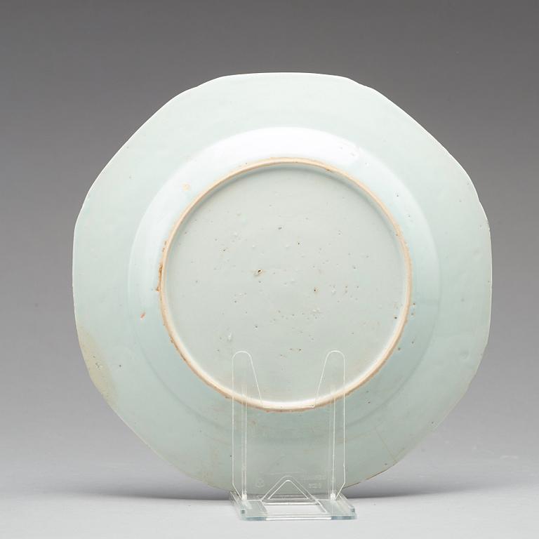 A set of 12 blue and white dishes, Qing dynasty, Qianlong (1736-95).