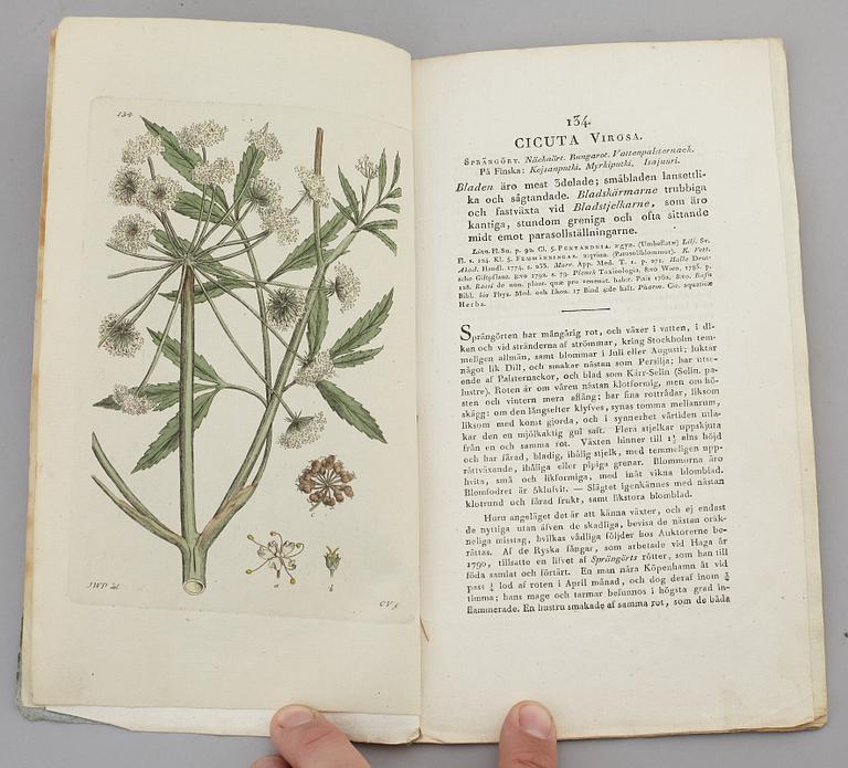 JOHAN WILHELM PALMSTRUCH, "Svensk Botanik, vol I-V. 1803-1805.