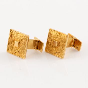 Björn Weckström, cufflinks, a pair, "Ruta", 18K gold.