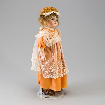 A bisque headed doll 949 by Simon & Halbig, Germany, late 19th century.