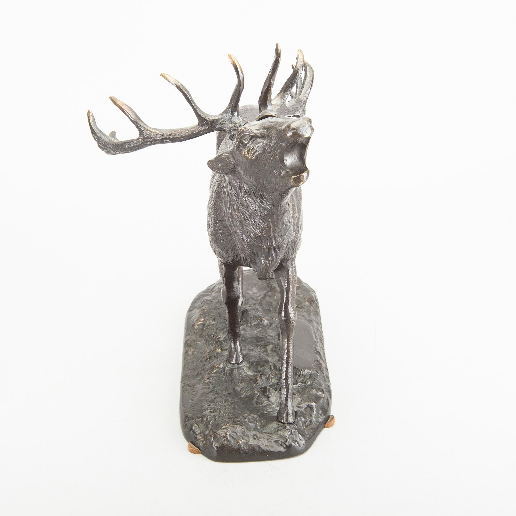 SKULPTUR, brons, signerad  A.K Korniluk, Bracia Korniluk Siedlce.