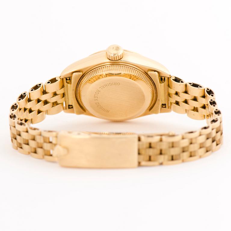 ROLEX, Datejust, 'Wood dial', wristwatch, 26 mm.