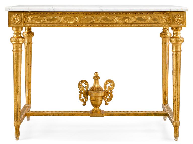 A Gustavian late 18th century console table.