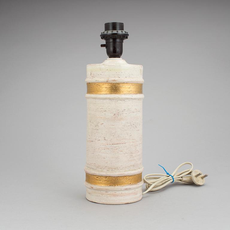 BORDSLAMPA, keramik, Bitossi, Bergboms, 1960-/70-tal.