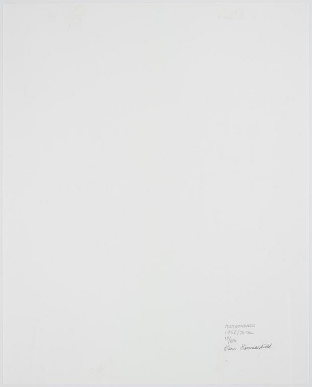 Hans Hammarskiöld, "Morgondagg", 1952.