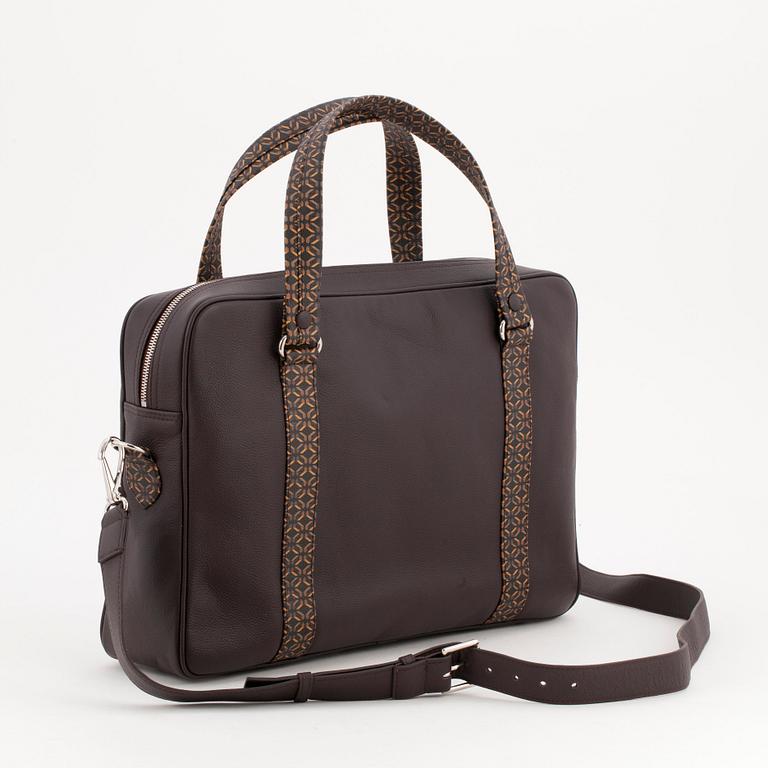 PINEL & PINEL, 2 brown calf leather bags.