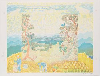 MÅRTEN ANDERSSON, 3st färglitografier, signerade, provtryck, daterade 1983 resp 1986.