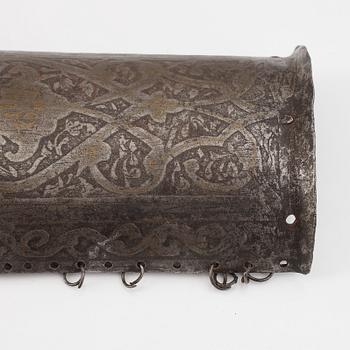 An indo persian arm guard, Bazu band, 19th Century.
