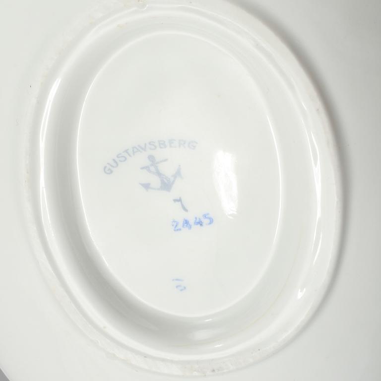SERVIS, 54 delar, porslin, Gustavsberg, 1900-talets början.