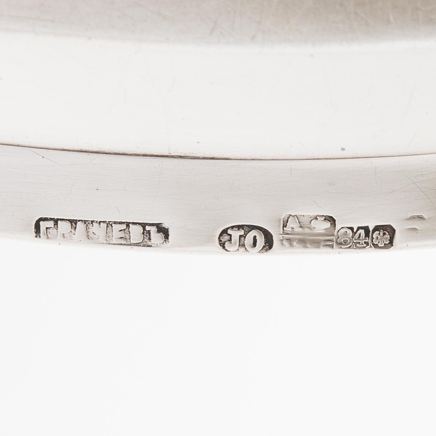 Johan Olsonius, bricka, silver, Grachev, S:t Petersburg, 1886.