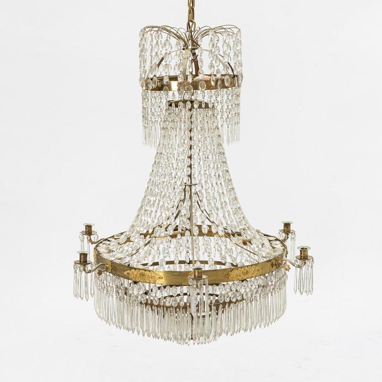 An Empire chandelier, first half of the 19th Century.