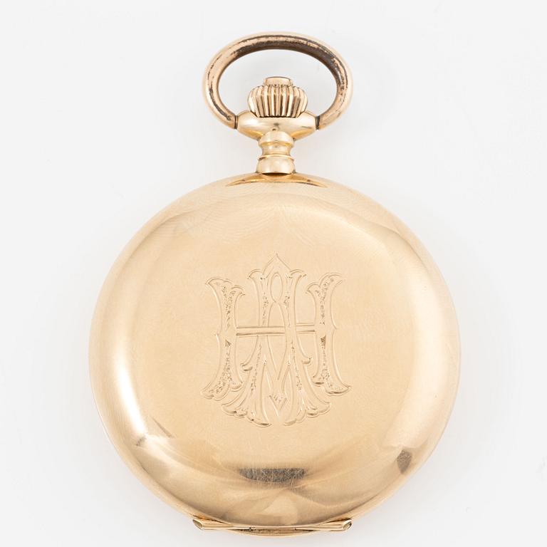 Pocket watch, Savonett, 14K gold, 53 mm.